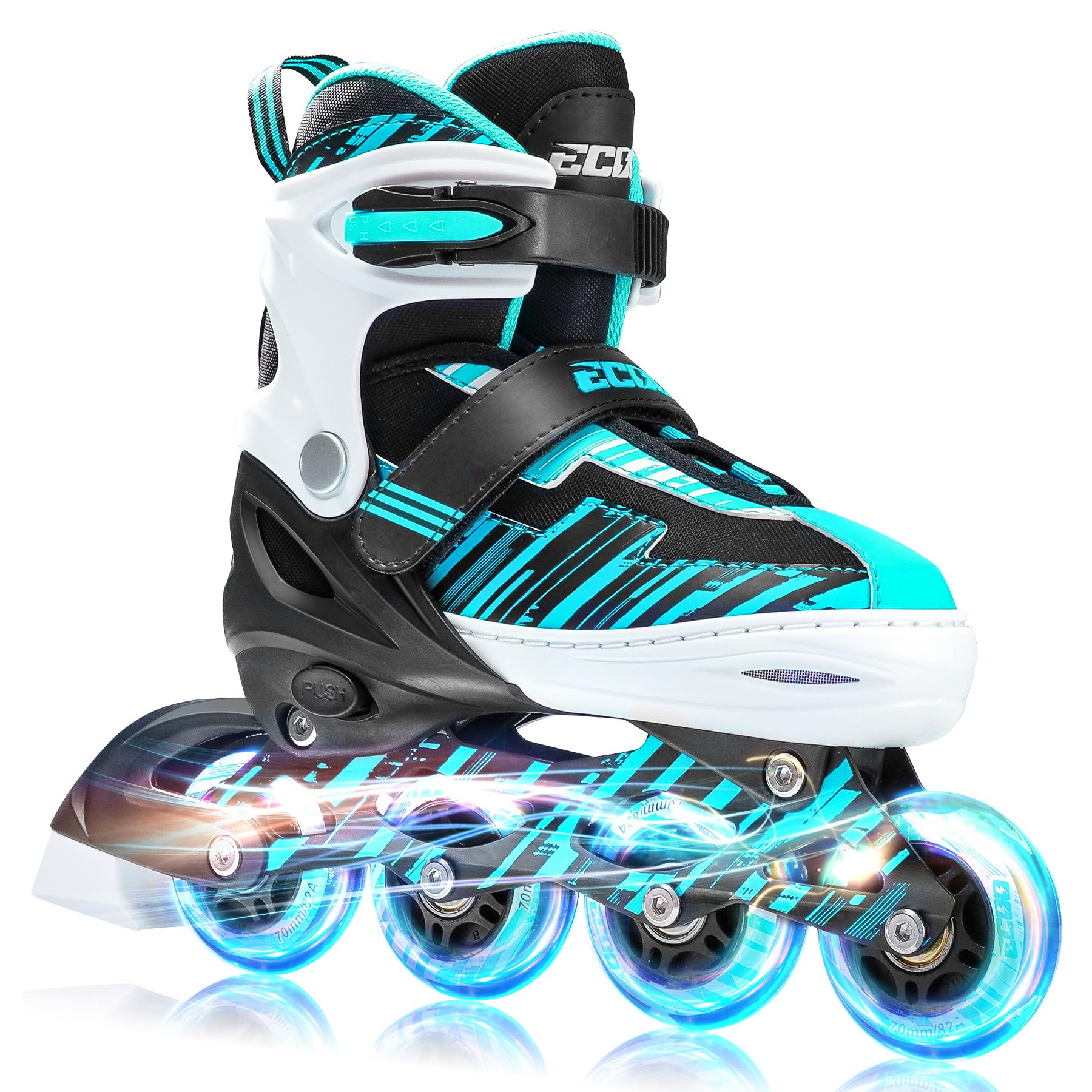 Adjustable Inline Skates Boys and Girls with Light up Wheels，Roller Skates for Kids Ages 4-12, Teen Skates for Beginner Outdoor and Indoor