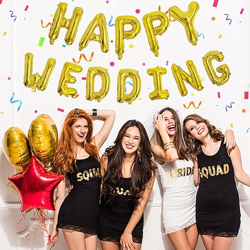 Vista 21 de 76pcs Happy Birthday Balloon Banner, Rose Gold Balloons Letters, Personalized 16" Mylar Foil Birthday Decorations include 2 Sets A- Z, 1 set Number