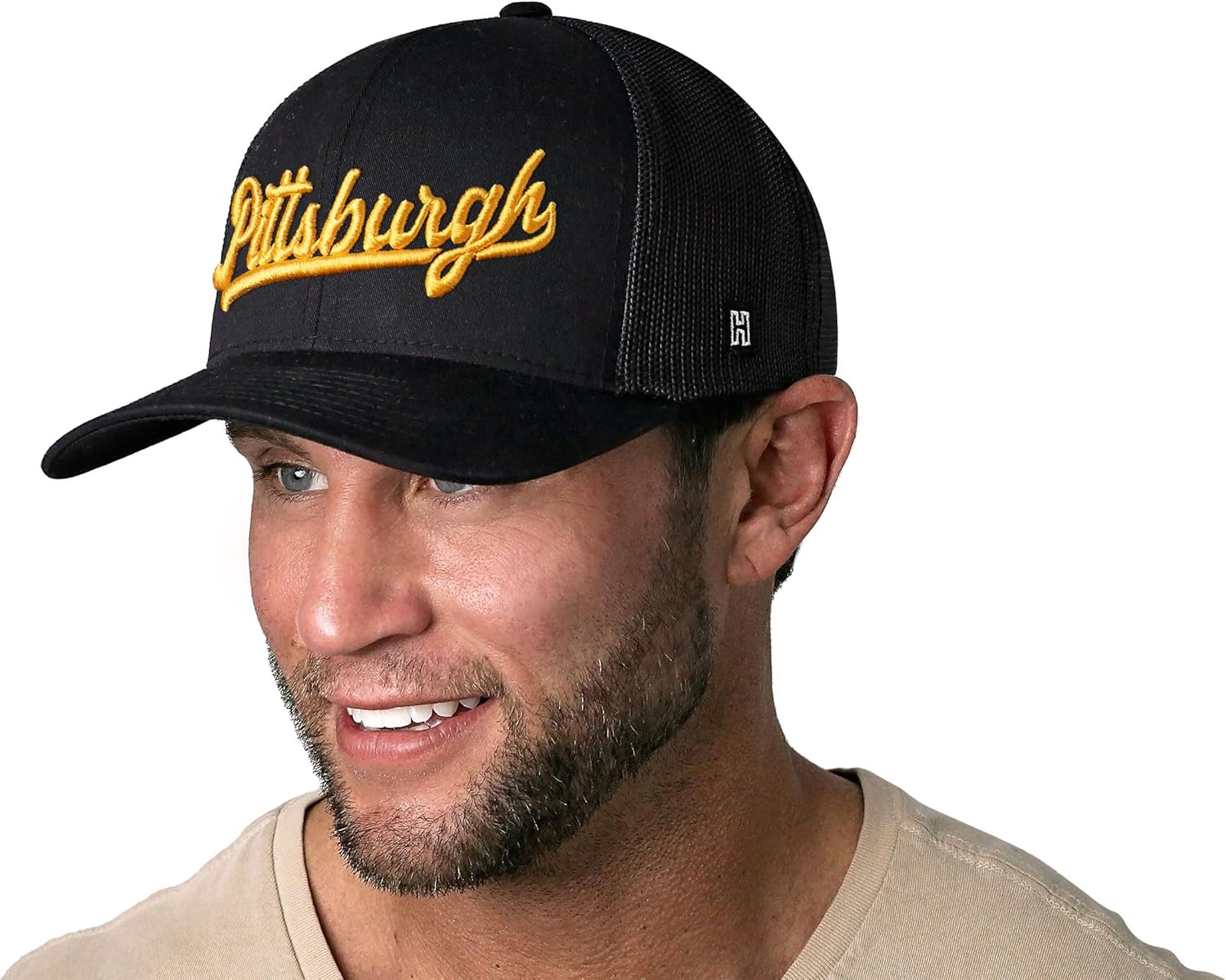 HAKA City & State Script Hat for Men & Women, Adjustable Baseball Cap, Mesh Snapback, Comfort-Fit Sweatband, Outdoor Golf Hat