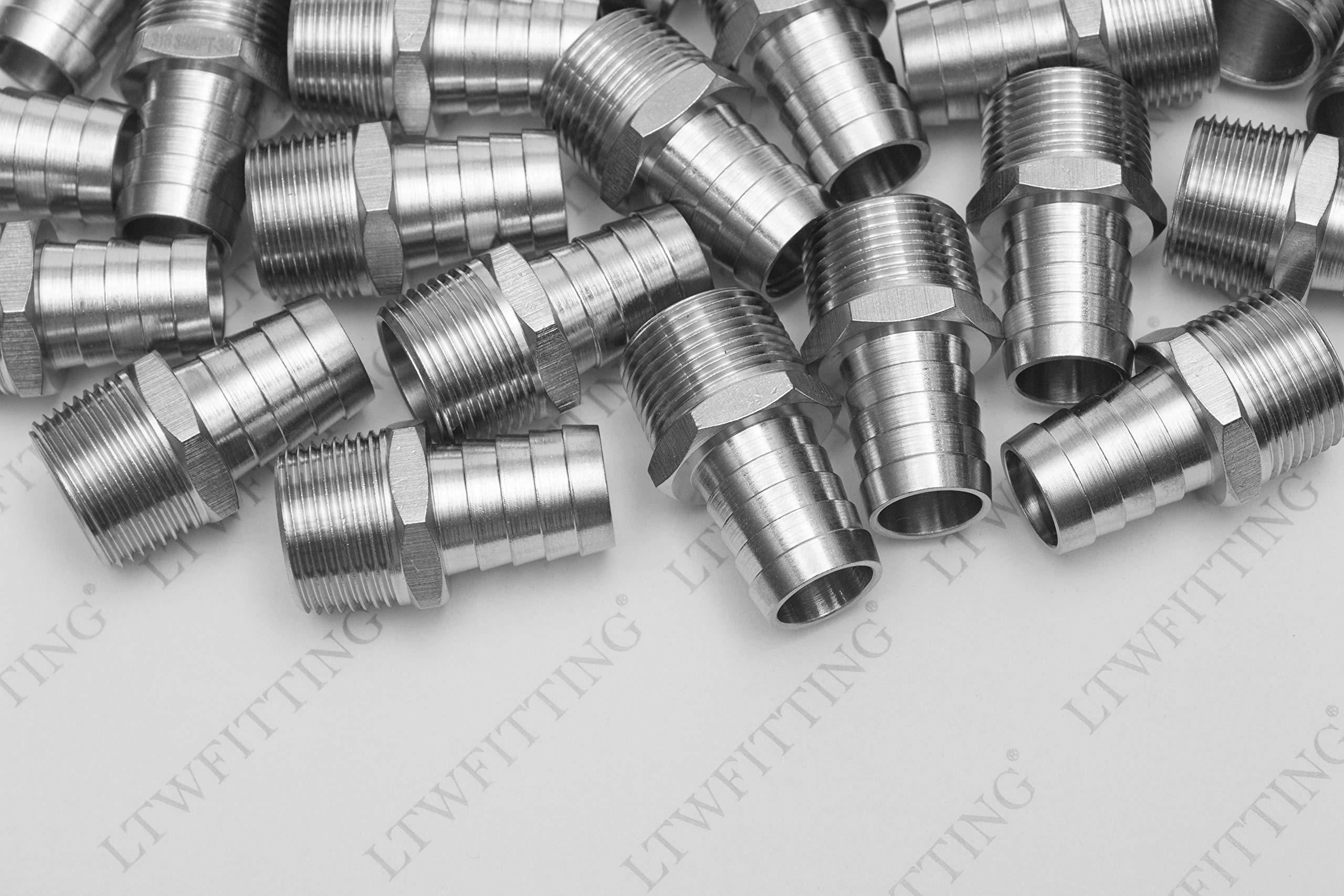 Bar Production Coupleur/raccord de raccord de barre en acier inoxydable 316 3/4"ID de tuyau x 3/4" mâle NPT air carburant eau (paquet de 200)