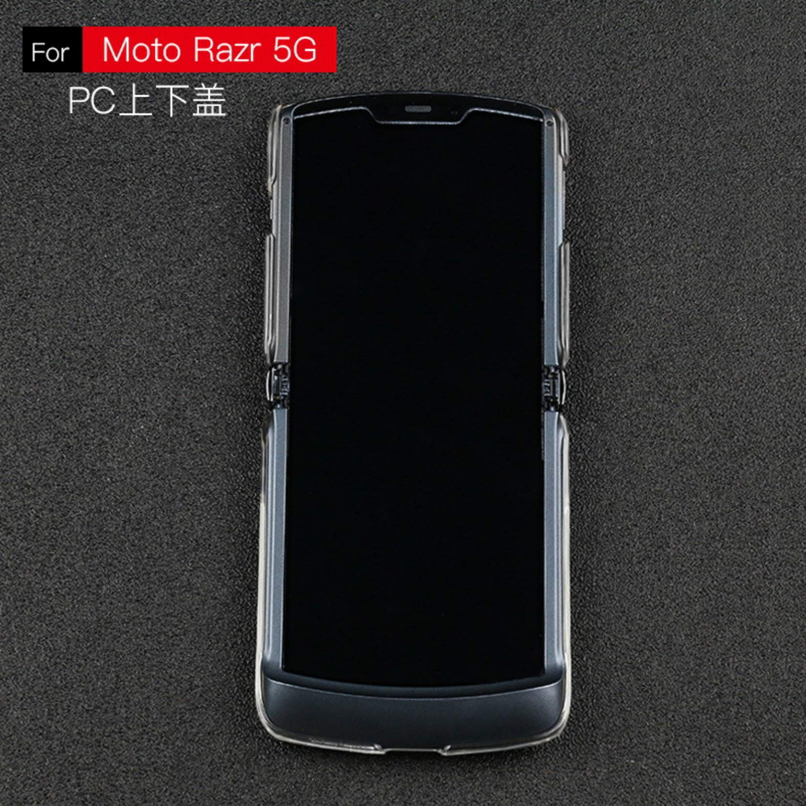 Mipoclea Trasparente Custodia per Motorola Razr 50 Ultra con Protezione per lo Schermo Integrata