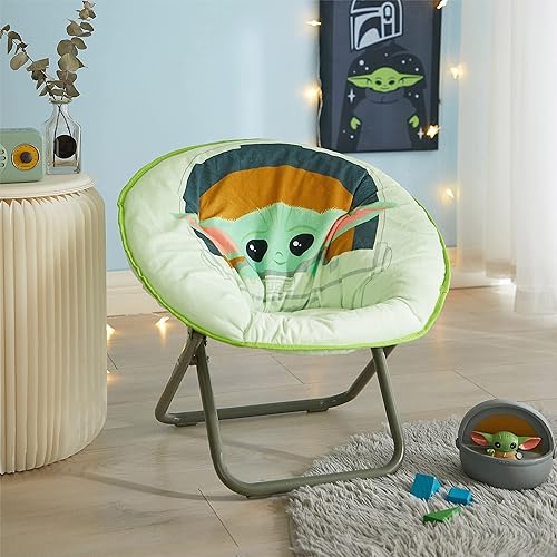 Miniatura 98 de Idea Nuova Paw Patrol Skye - Silla plegable Saucer™ de 19 pulgadas con marco de metal rosa, a partir de 3 años Avengers / Gris,Pistas de