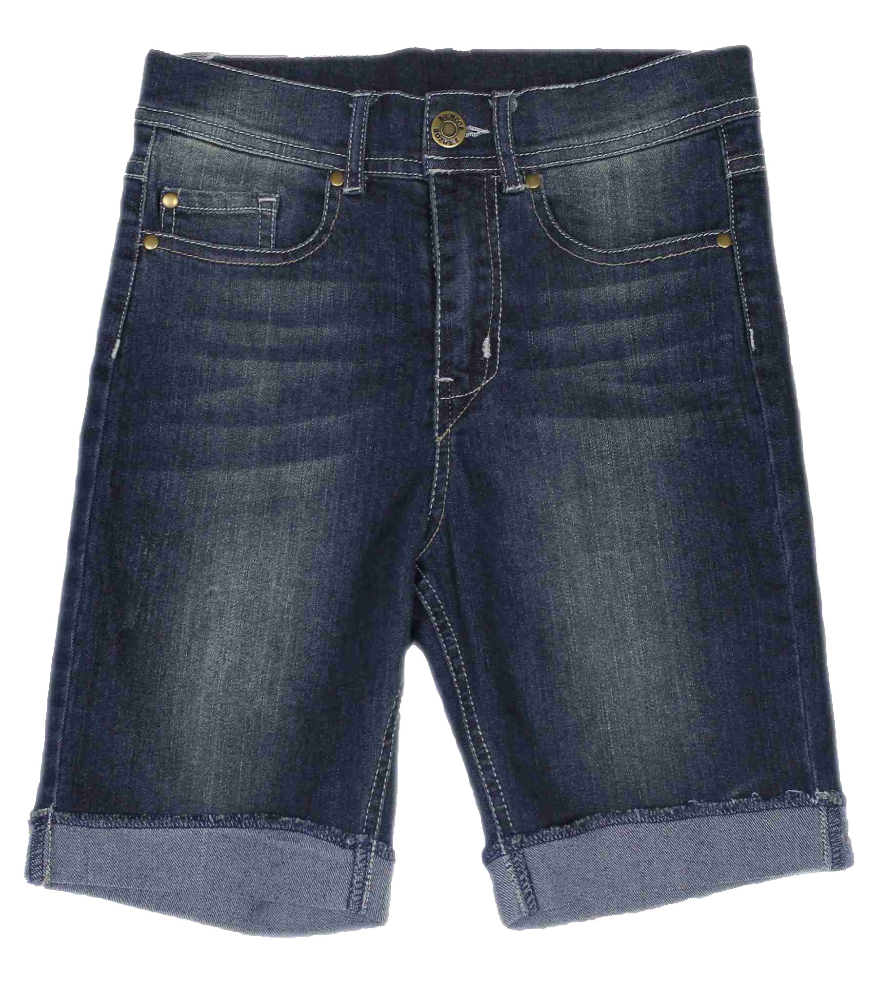 Bienzoe Ragazze Cotone Elastico Denim Pantaloncini