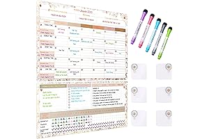 Luxurious Rose Gold Dry Erase Board Organizer