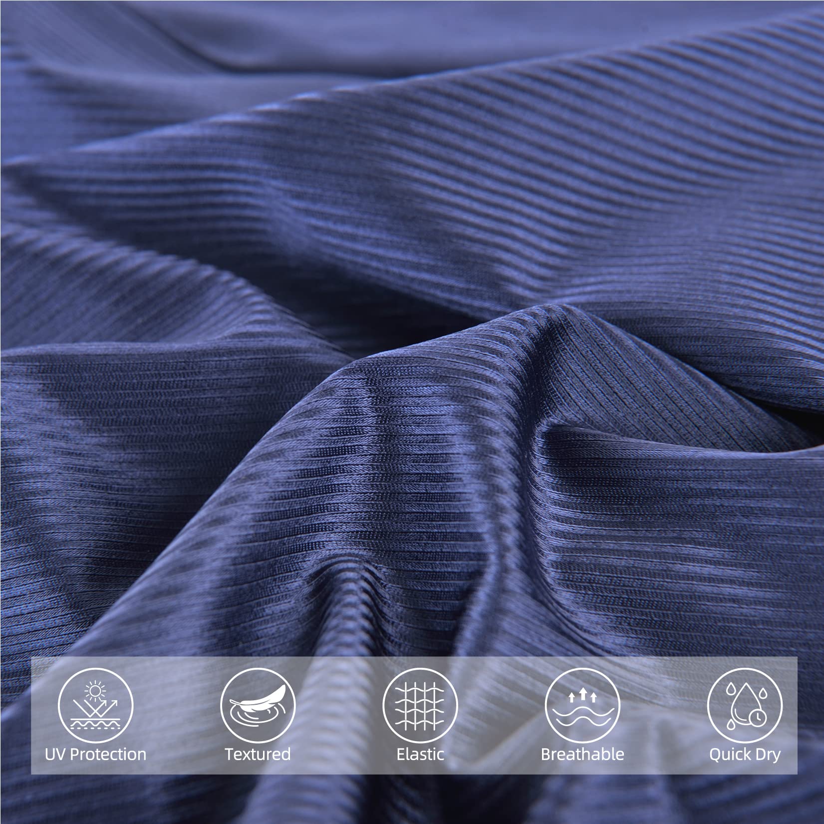 WIN.MAX Costumi da Bagno Interi per Donna Scollo a V Costume Intero Donna con Controllo della Pancia Monokini con arricciature, per Coppe da D a G