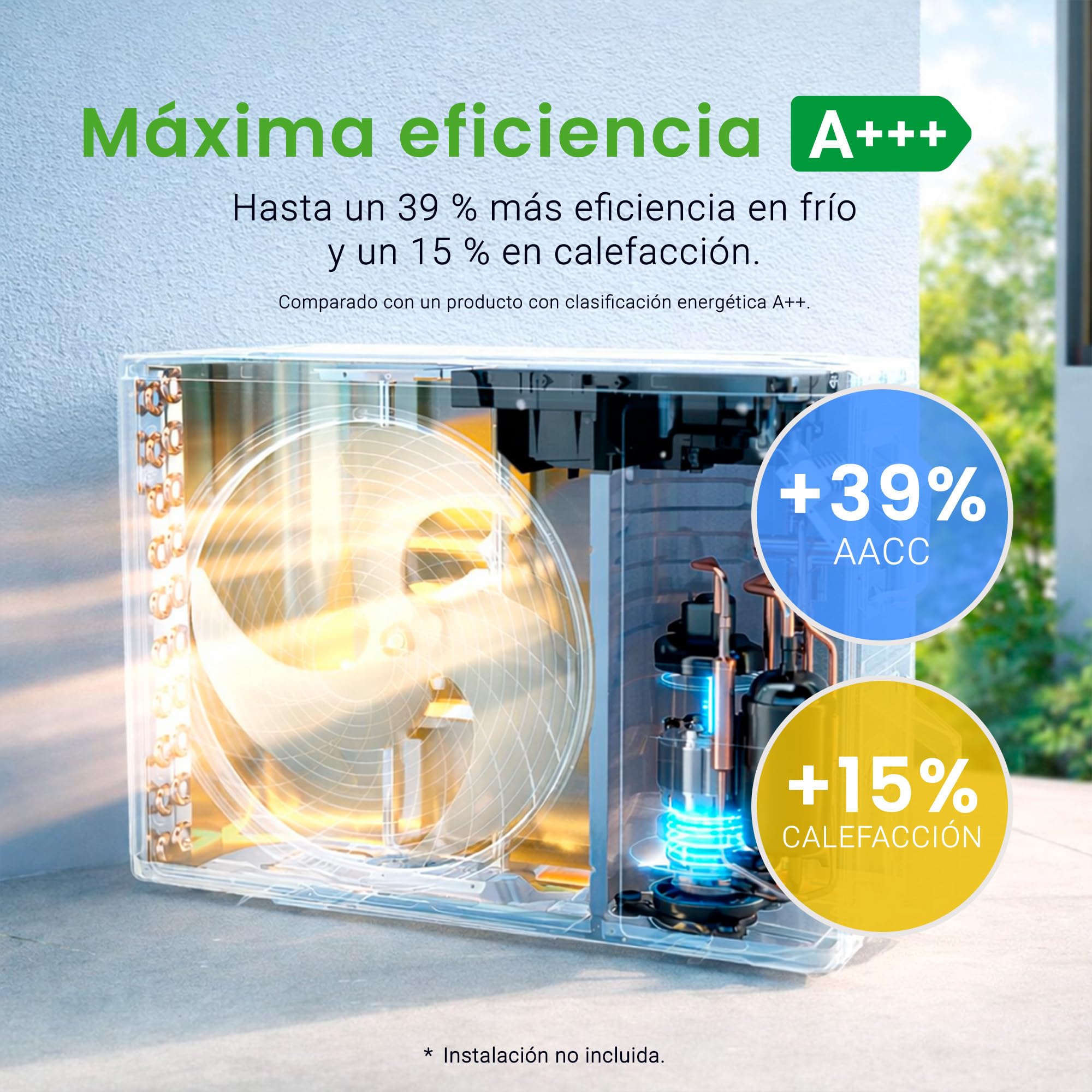 Rointe RX20 Split Aire acondicionado A+++ 2250 fg, Refrigeración y Calefacción, 9000 BTU, WIFI,Bomba Calor, Clase A+++/A++, Deshumidificador, Refrigerante R32 [Clase de eficiencia energética A+++]