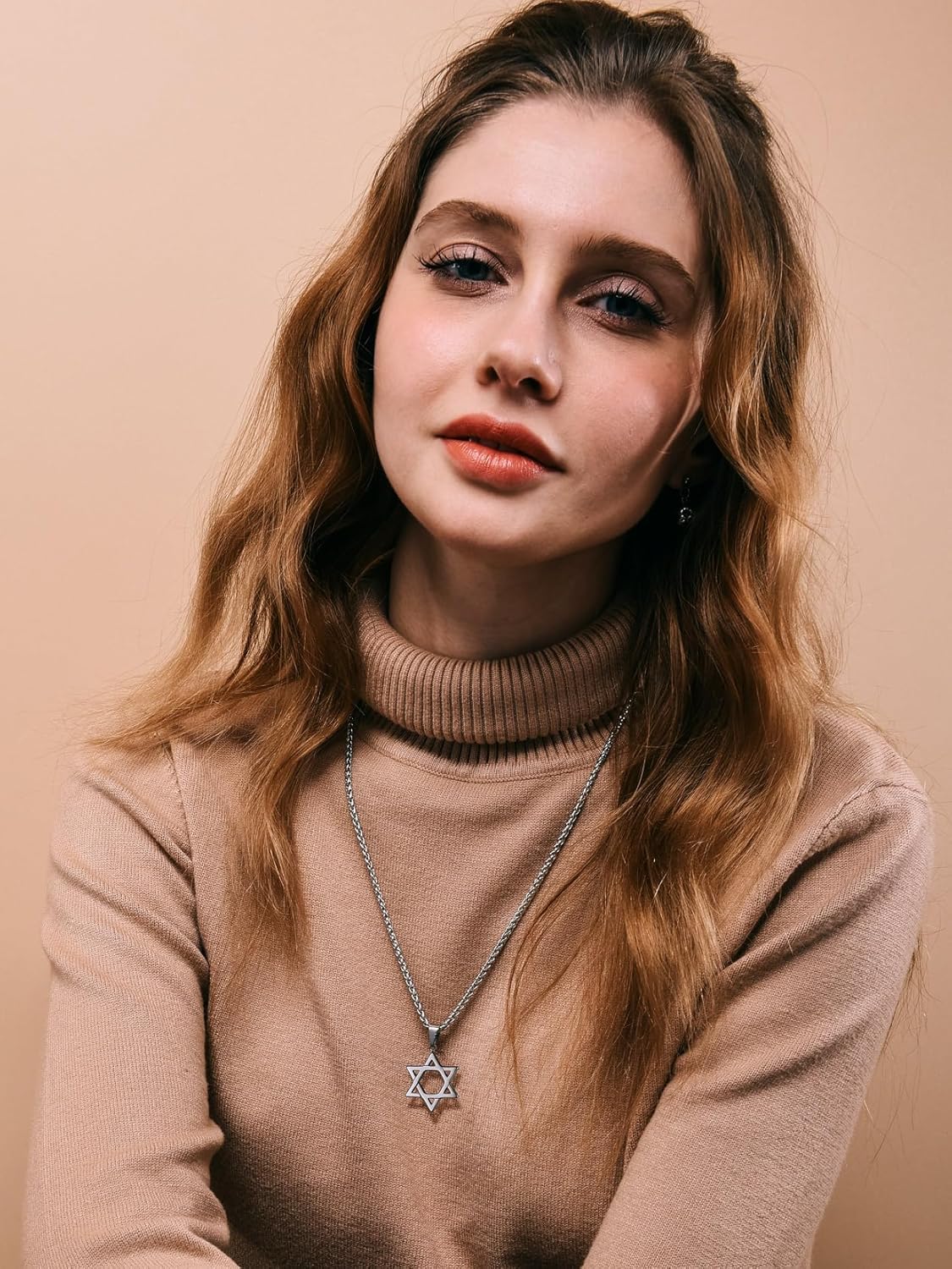 Richsteel Star of David Necklaces for Women Mens Stainless Steel/18K Gold Plated Hexagram Pendant Jewish Israel Jewelry - Image 2