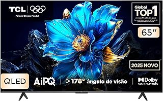 Smart TV TCL 65 Polegadas QLED 4K P7K WiFi Bluetooth Google TV HDR10+ Dolby Atmos Dolby Vision 65P7K - Produto 7 mais recomendado com 4.8 estrelas