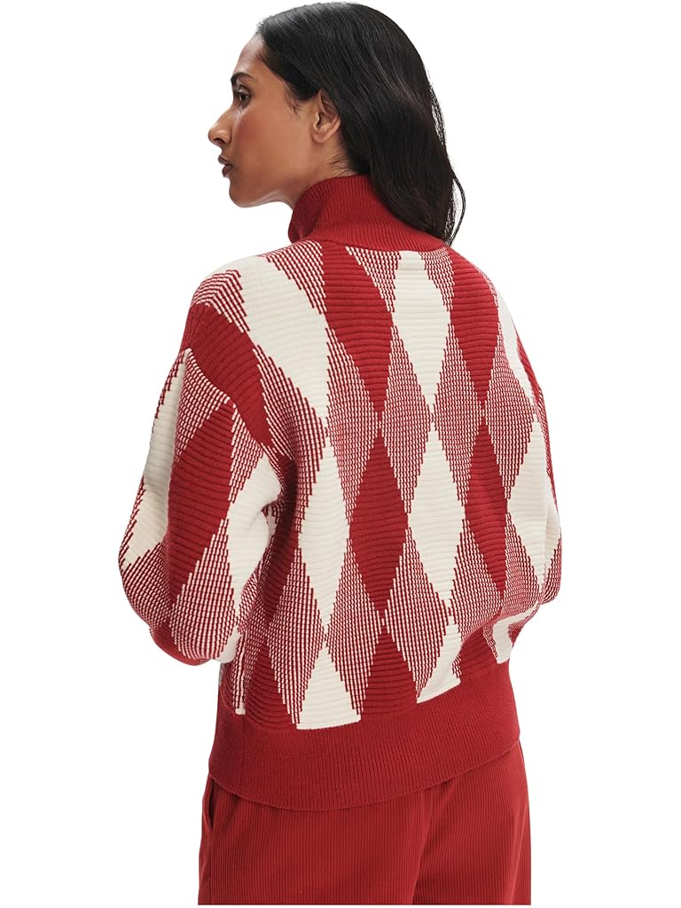 Red Varley Karina Jacquard Knit Jacket