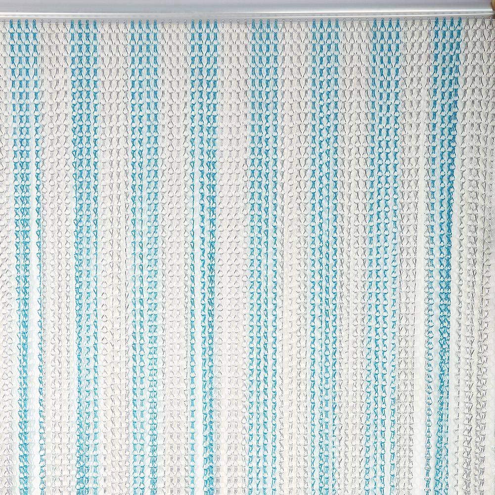 Türvorhang aus Aluminium-Ketten, 90 x 214 cm, gegen Fliegen und andere Insekten, als Sichtschutz, Kettenvorhänge Metallvorhang Metallvorhänge Türvorhang Bildschirm Control