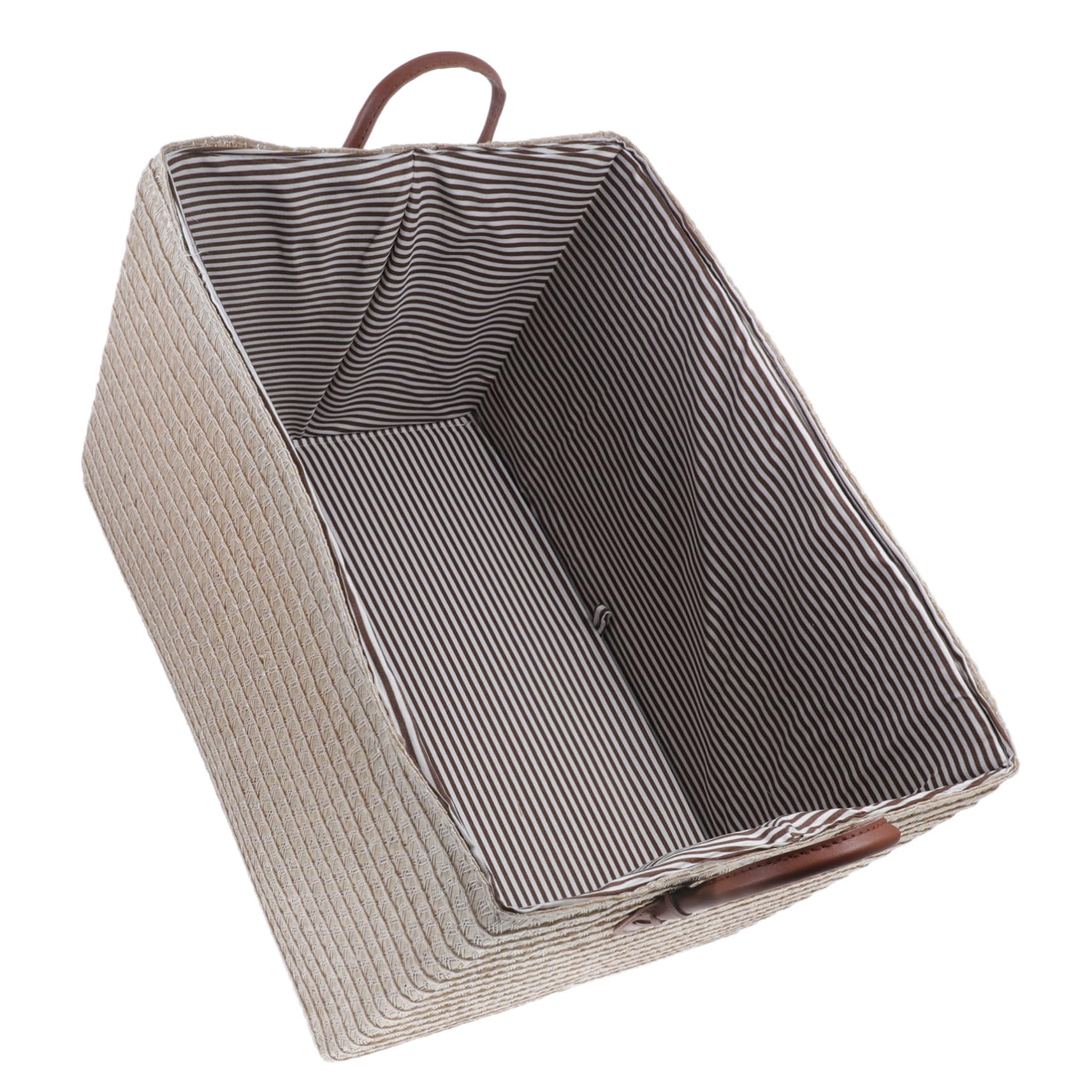 Panier de rangement pour bureaux et placards beige en PP Abaodam