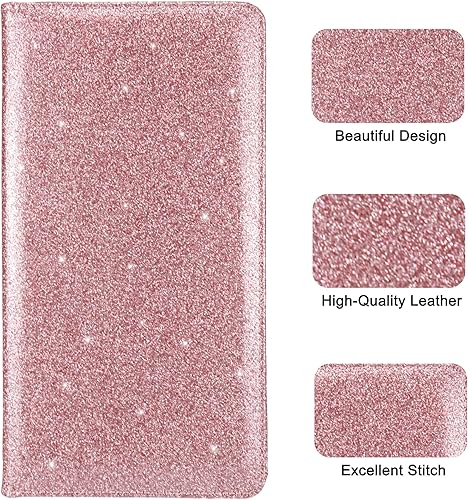 Miniatura 5 de Soporte para registro y seguro de automóvil, soporte de cuero premium para seguro y registro, organizador de automóvil con cierre magnético para