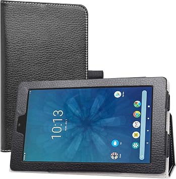 LiuShan Compatible with Onn 7" Tablet Case, PU Leather Slim Folding Stand Cover for Onn 7 inch Tablet 2022 Model100071481, Black