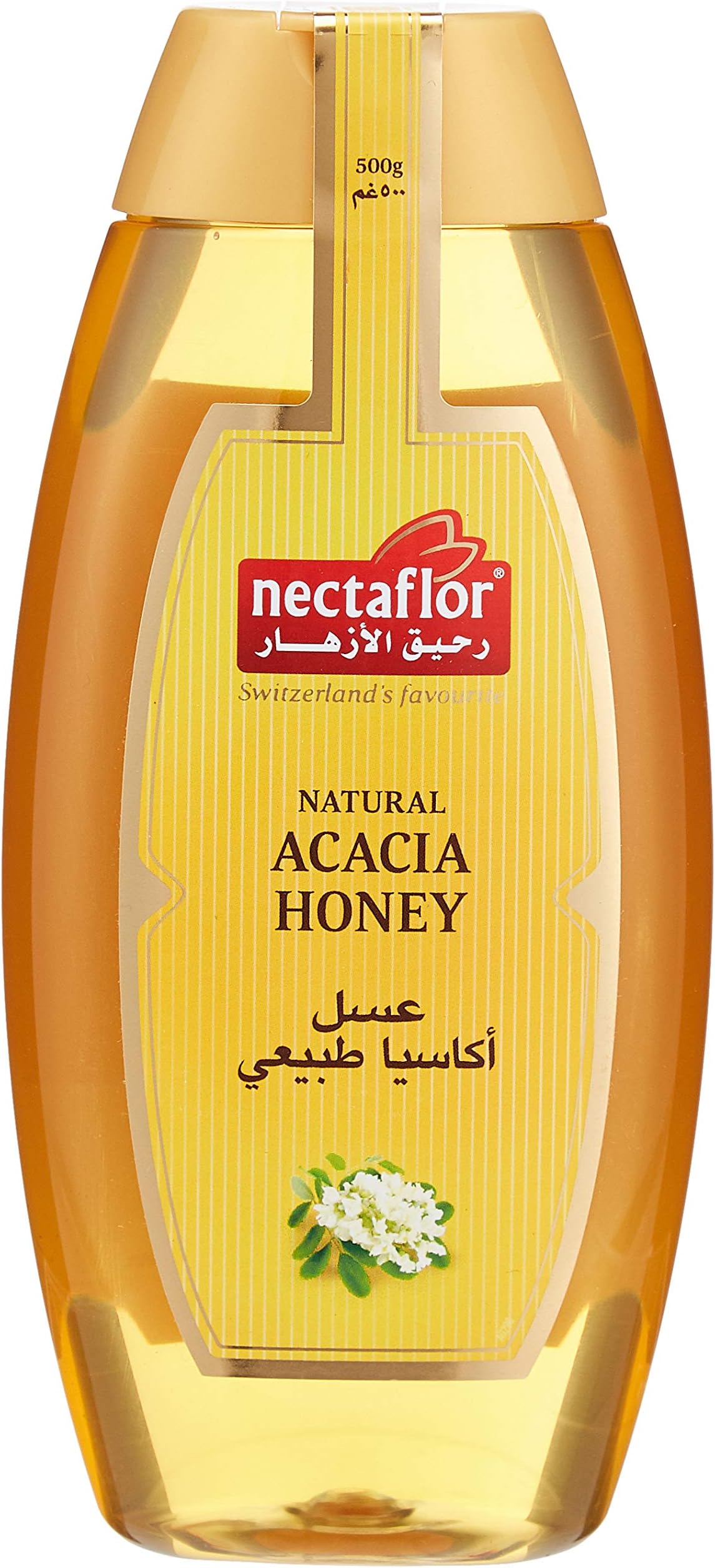 Natural Acacia Bee Honey, Squeezer - 500 gm (Pack Of 1)
