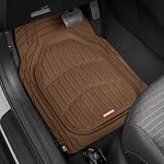Motor Trend FlexTough Deep Dish All-Weather Floor Mats, Waterproof Trim-to Fit Mats for Cars, Trucks, SUVs - Universal Automotive Floor Liners, Car Accessories