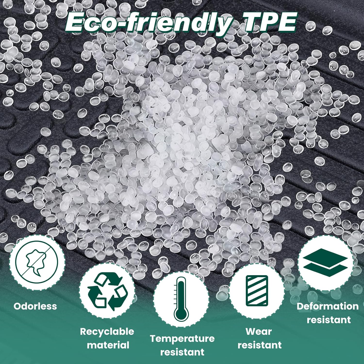 Floor Mats & Cargo Liner Compatible with 2018-2024 Chevrolet Equinox (Not for EV) / GMC Terrain,TPE All Weather Floor Liners & Cargo Mat 4pcs Full Set Chevy Equinox Accessories Black