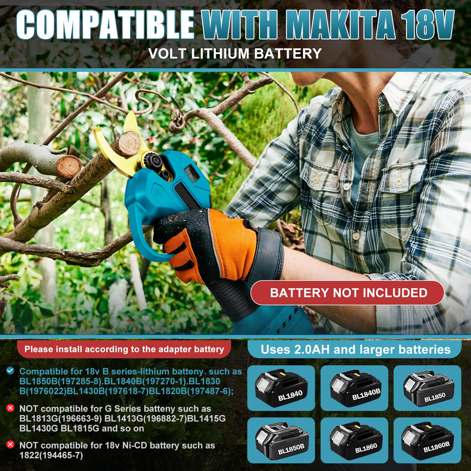 Sécateur Sans Fil Makita 18V - Nu (sans Batterie) - Li-ion
