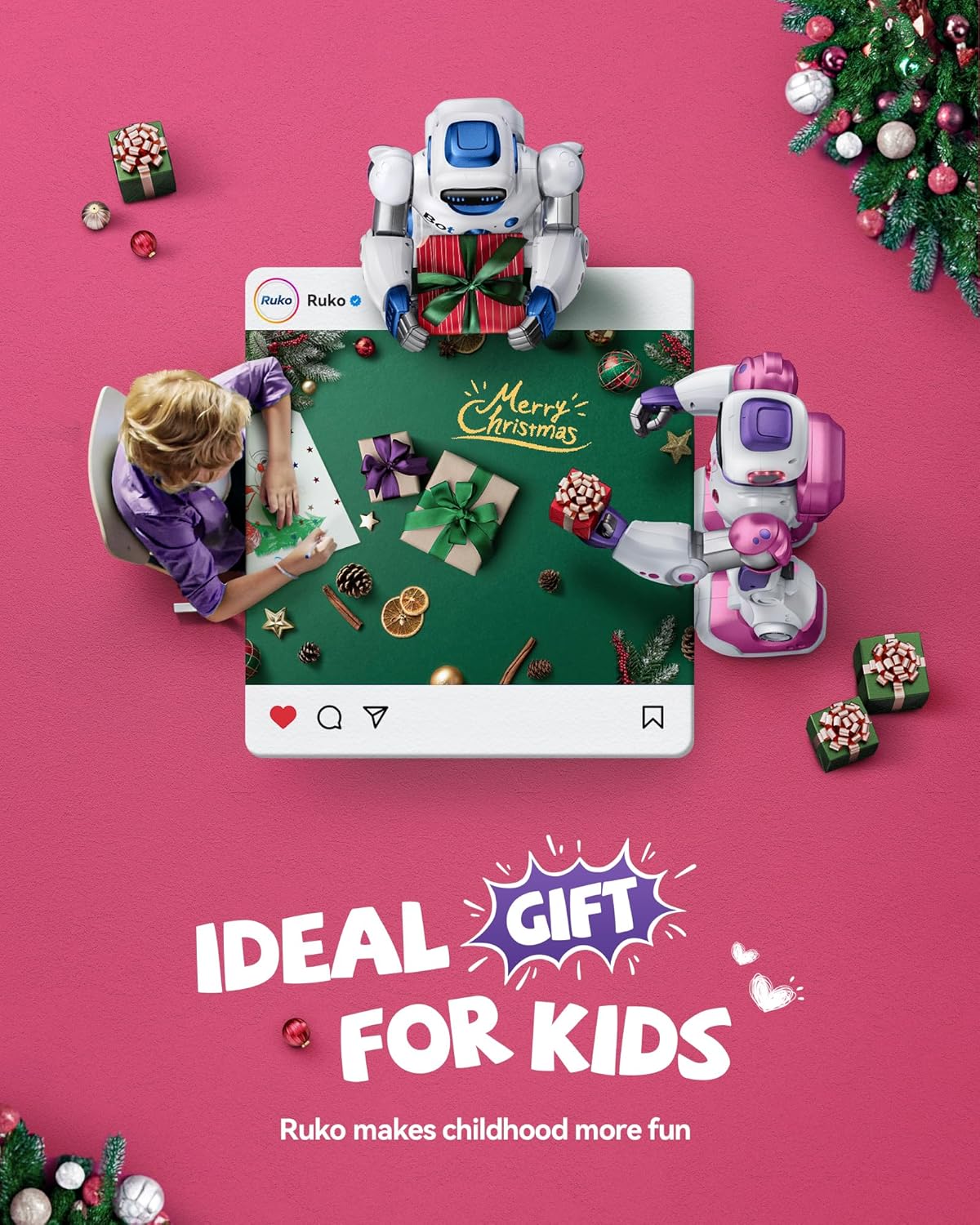 Ruko - Brandclub - Ruko 1088 Smart Robot Toys for Kids