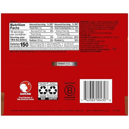 Miniatura 34 de Horizon Organic Cajas de leche bajas en grasa, fresa, 8 onzas, paquete de 6