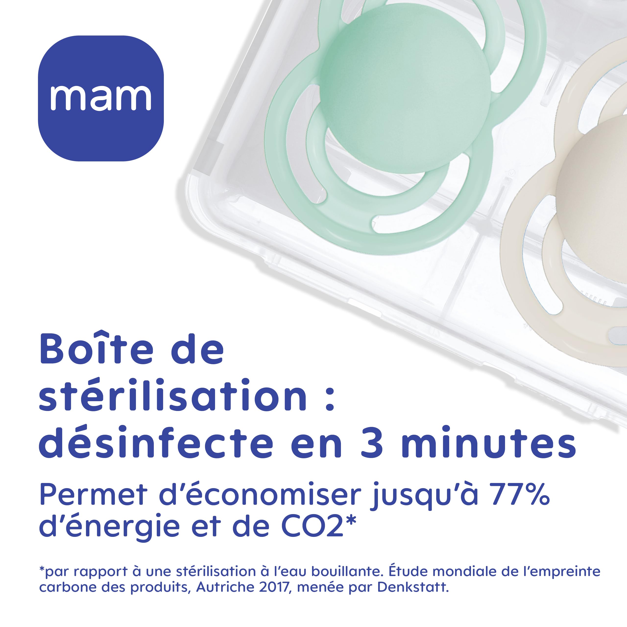 MAM | Sucette Perfect Nuit 18+ mois Tendance (2 pièces, la couleur ne peut être choisie) – Tétine nourrisson phosphorescente en silicone – Tétine bébé idéale pour un bon développement bucco-dentaire