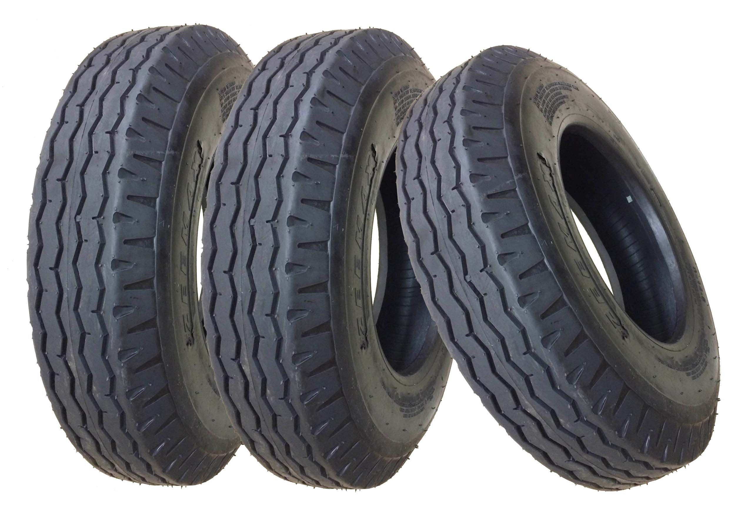 ZeemaxSet 3 Heavy Duty Trailer Tires 7-14.5/12 Ply Load Range F -11157