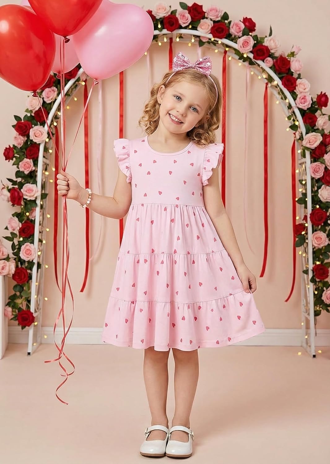 Girls Dress Toddler Kids Flutter Sleeve Summer Dresses Unicorn Swing Casual Sundress Party Playwear Holiday Clothes - Image 4