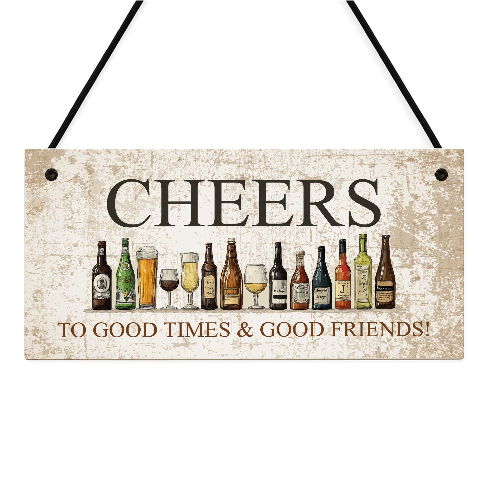 Red Ocean Novelty Bar Sign Cheers Plaque Bar Accessories For Home Pub Man Cave Sign Hanging Wall Garden Shed Sign Bar Sign Outdoor Patio Sign
