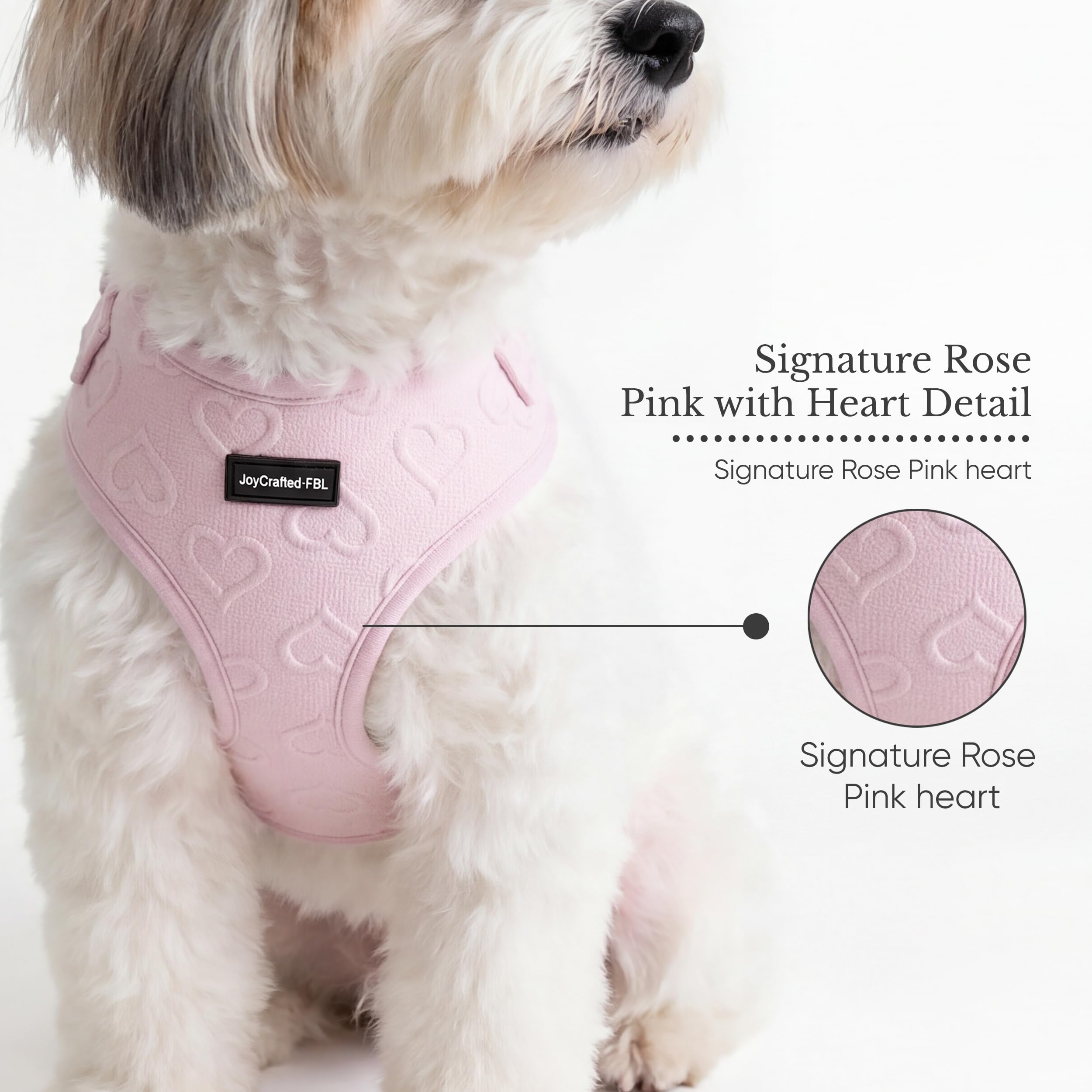 Arnés de neopreno sin tirones para perro extra pequeño, cuello (8.6-12.2 pulgadas), diseño de malla suave ajustable, color rosa S, ligero, sin estrangulamiento, comodidad a prueba de fugas