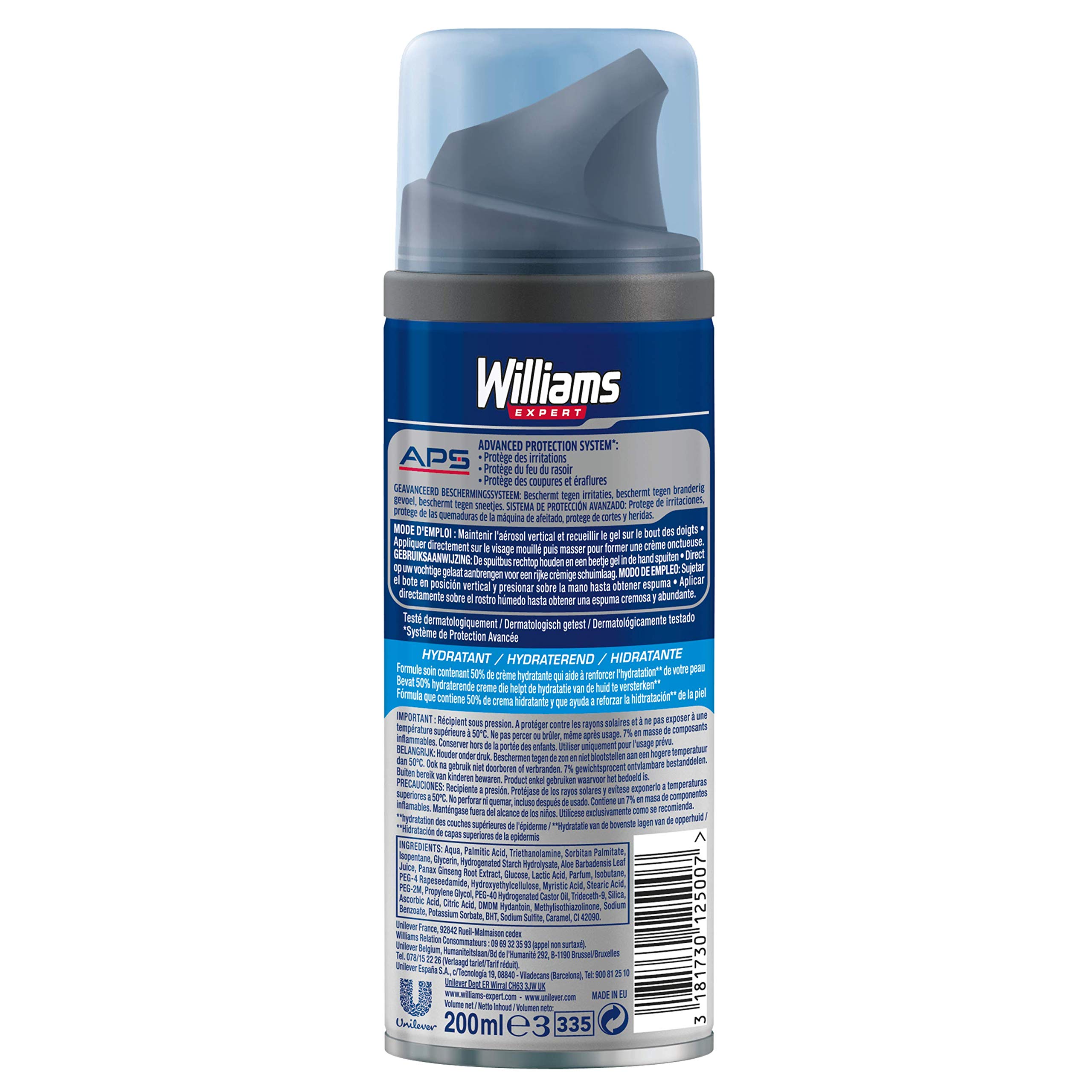 Williams Gel de afeitar Hydratant 200 ml – juego de 3