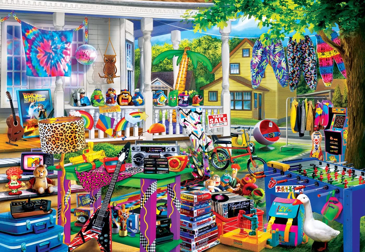 MasterPieces 1000 Piece EZ Grip Jigsaw Puzzle for Adults, Family, Or Youth - Flashback Yard Sales - 23.5"x34"