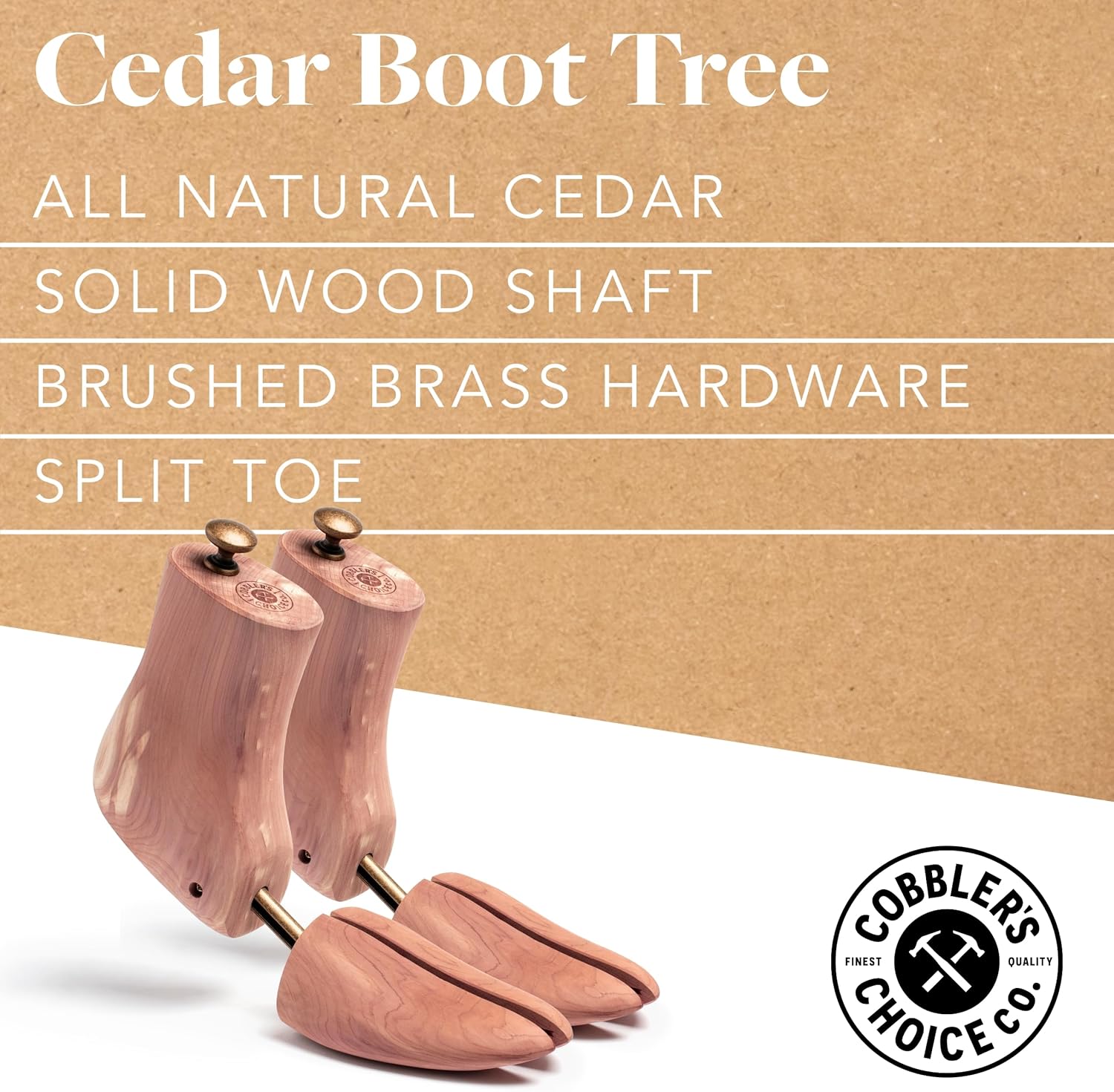 Cobbler's Choice Men's Cedar Boot Tree - All Natural Aromatic Cedar Wood - Premium Construction & Unbeatable Quality - Image 5