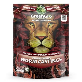 GreenGro Pride Lands Worm Castings, Organic, 4 lb