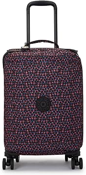 Kipling Womens Spontaneous Small 4 Wheel LuGGage Happy Squares Print