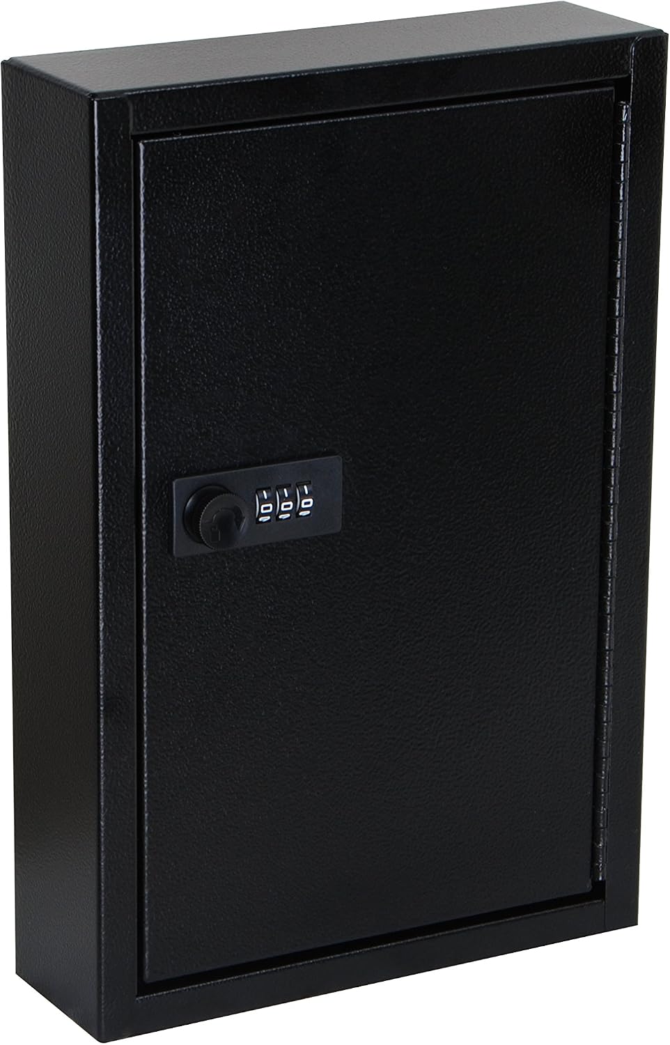 AdirOffice Steel Key Cabinet - Heavy Duty Key Safe - Security Lock Box with Combination Lock - Sturdy Security Box - Holds 40 Keys (Black)