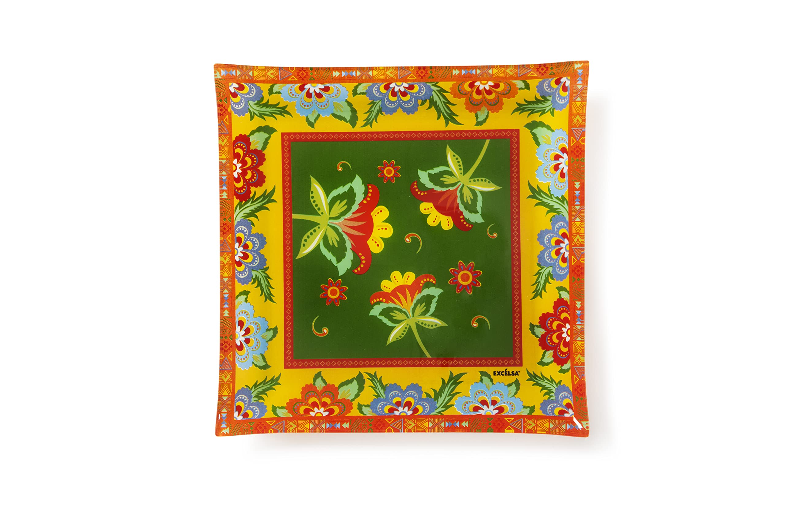 Excelsa Gipsy Soul Decorated Tray Plate