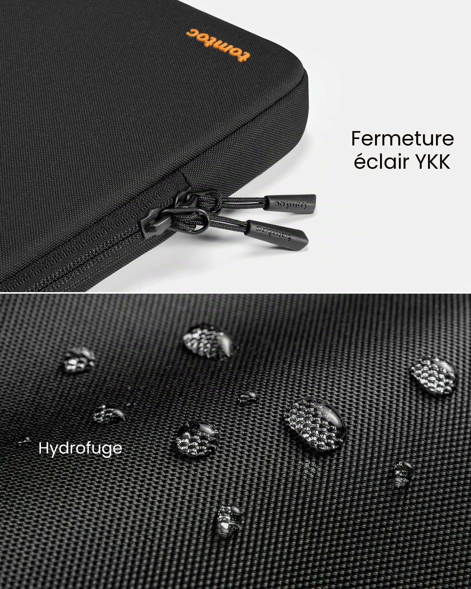 tomtoc 360° Housse pour Nouveau 13 Pouces MacBook Air M5/A3449 (2026), M4/A3240 (2025), M3/M2/M1, Compatible Aussi avec 13'' MacBook Neo A18 Pro, Sacoche pour Laptop avec Pochette pour Accessoires