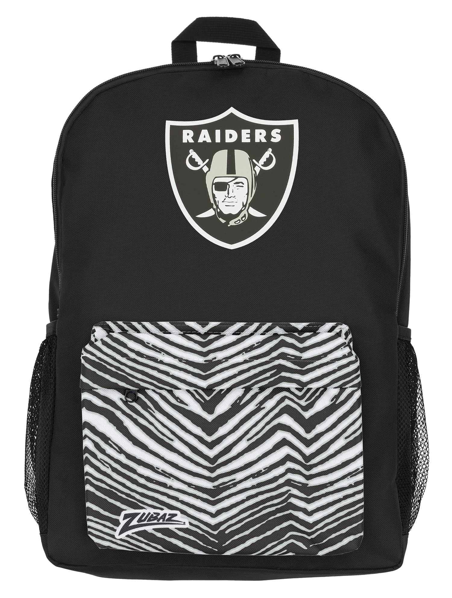 X ZUBAZ NFL Collab Zebra Printed Backpack, Las Vegas Raiders