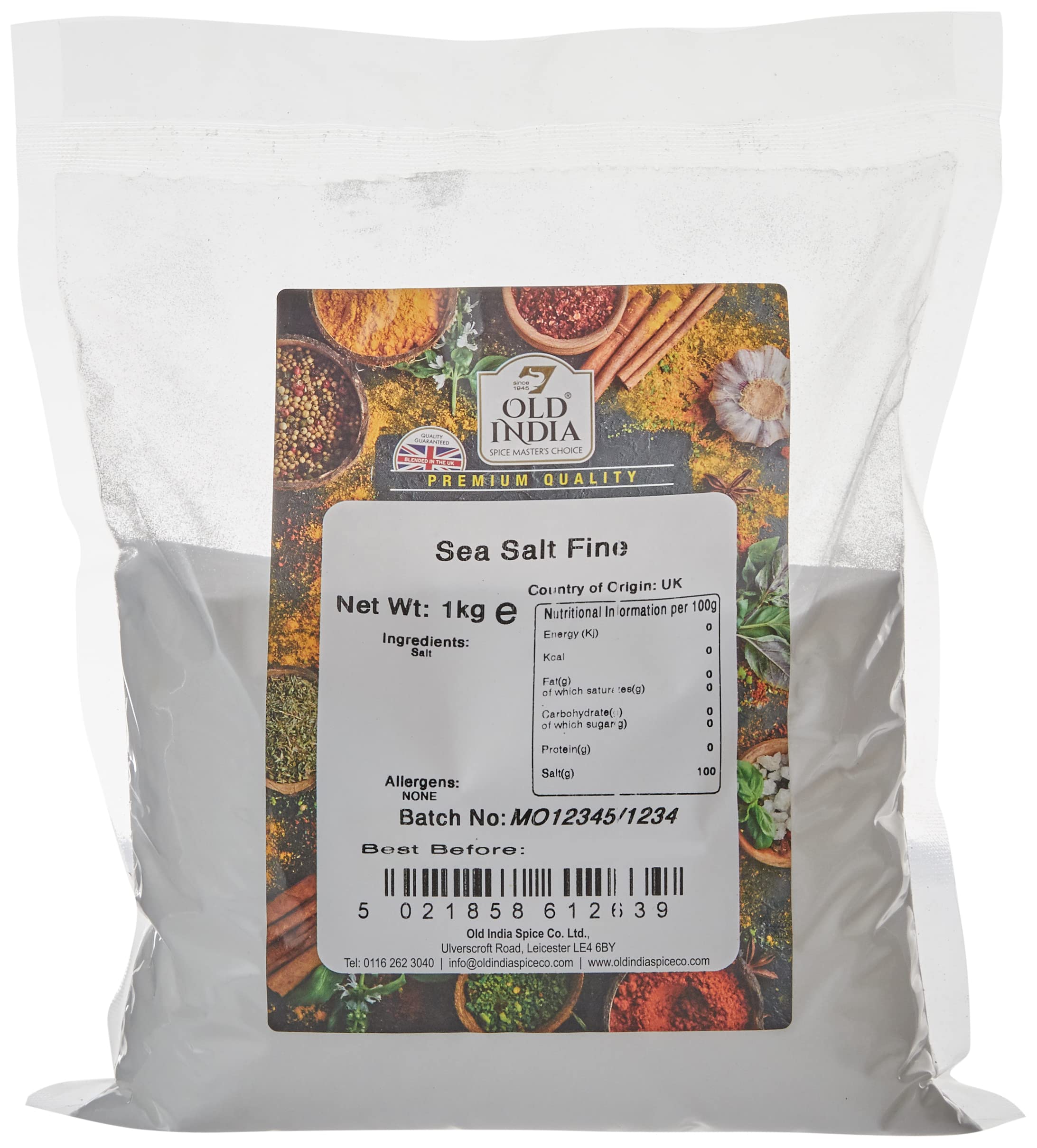 Old India Sea Salt Fine 1kg