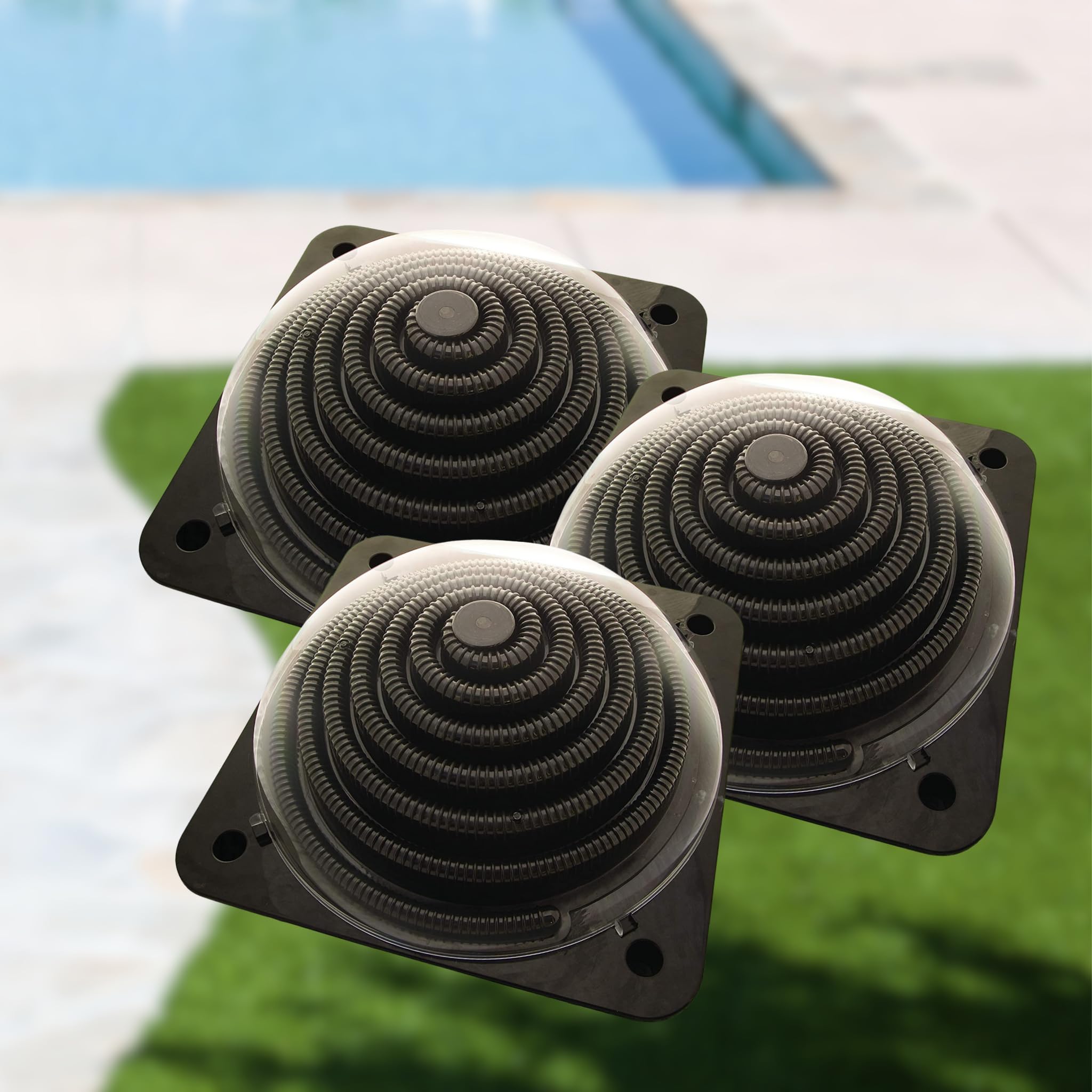 Generic well2wellness Lot de 3 chauffages solaires pour piscine « Boule de powerk/escargot solaire », mar1002solpow03