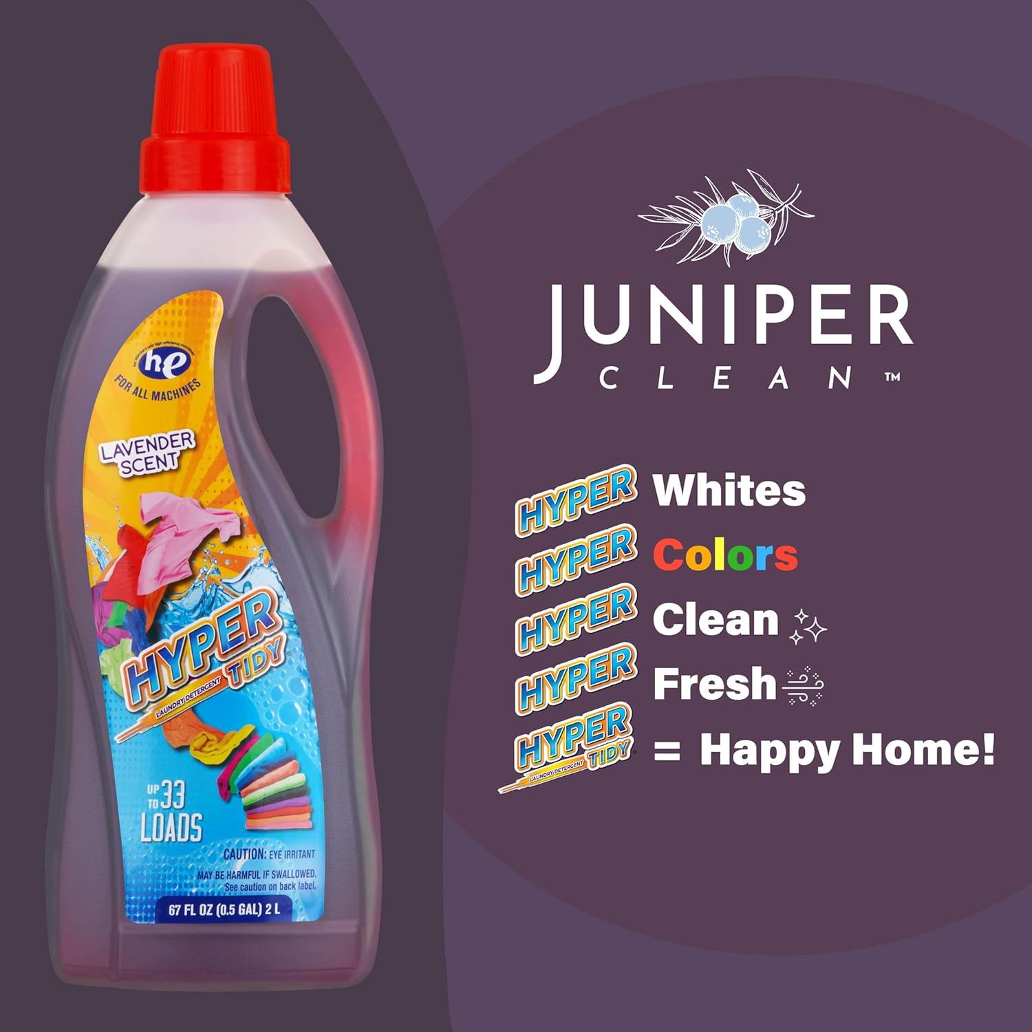 Liquid Laundry Detergent, All Clothes, 33 Loads, Fresh Sunshine Scent, 67 Fl Oz / 2 L (Pack of 4)