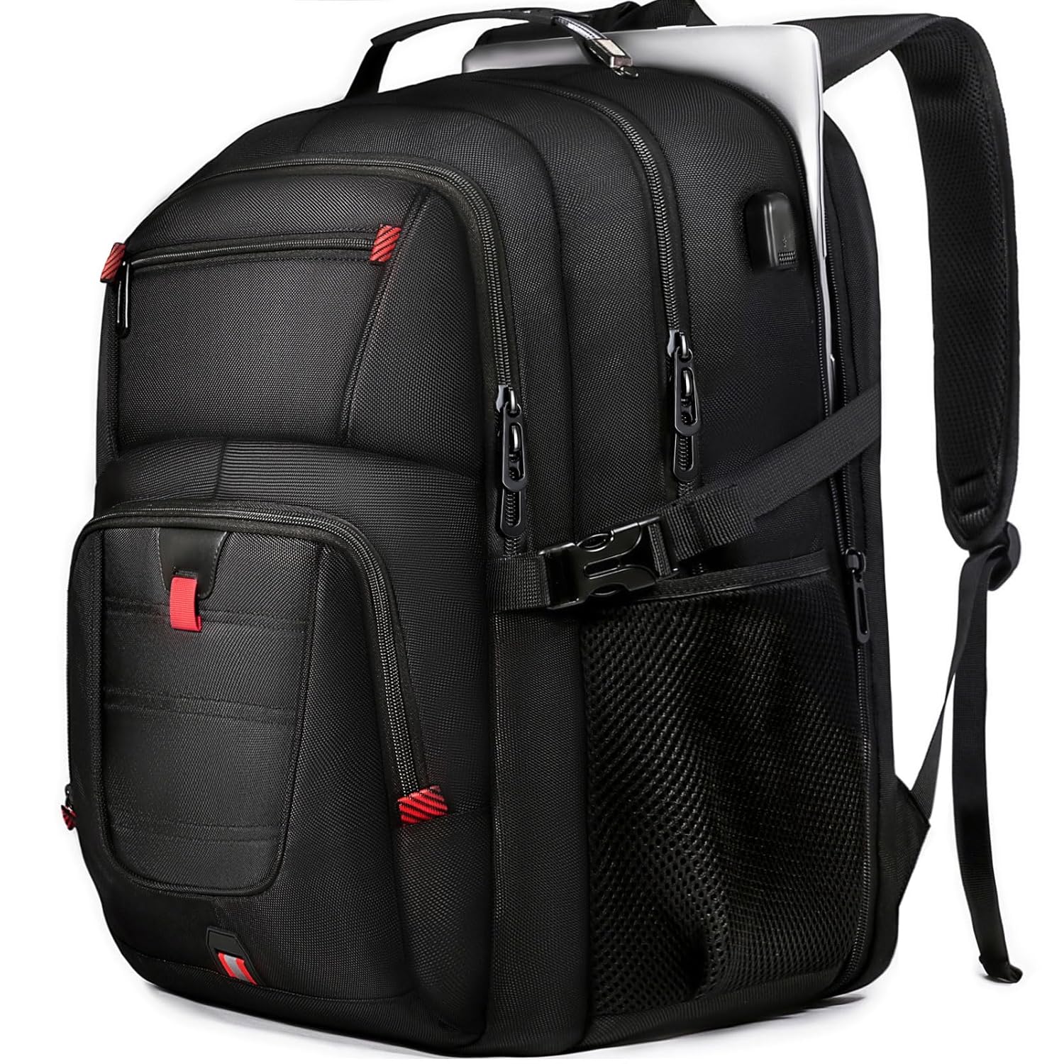 50L Travel Backpack 17 inch Laptop Backpack for Men Extra Large Sturdy TSA Friendly with USB Port College