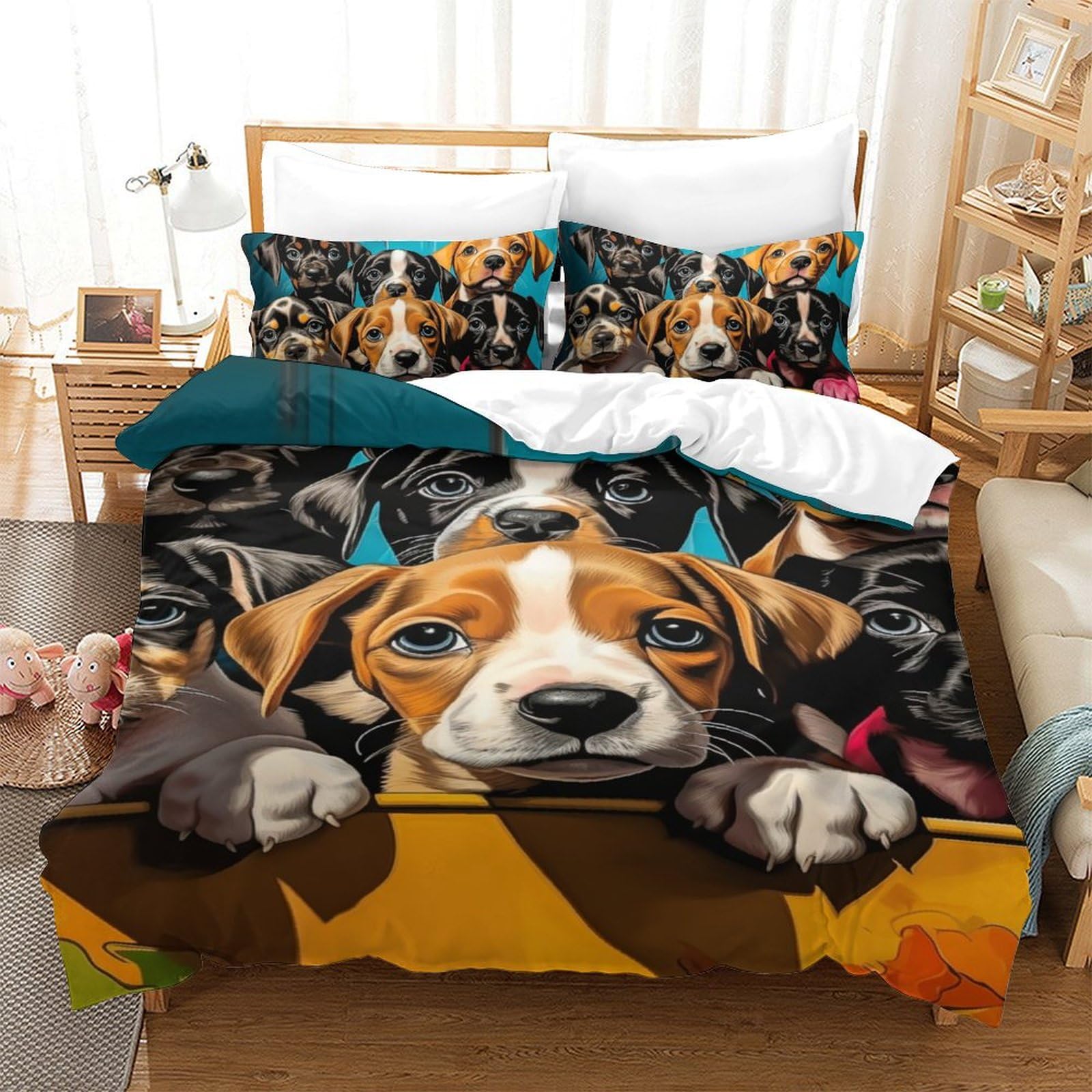 Parure de couette Border Collie 3D le cadeau parfait pour ados et enfants