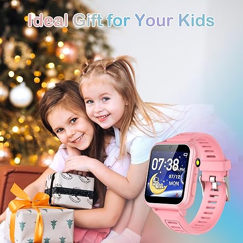 Miniatura 7 de Relojes inteligentes para niños de 3 a 12 años, con 24 juegos, pantalla táctil, reproductor de música, cámara, despertador, calculadora, linterna de