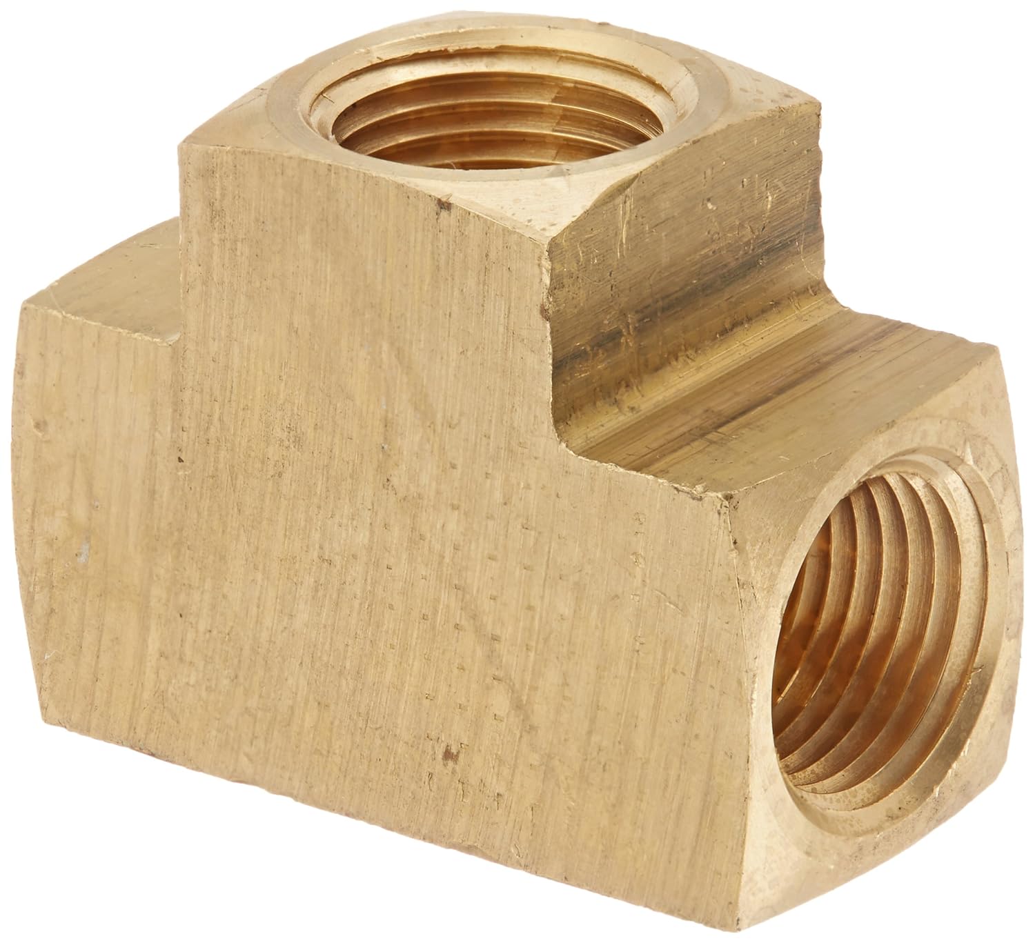 Eaton Weatherhead 3700X6 Brass CA360 Fitting, Tee, 3/8NPT Female
