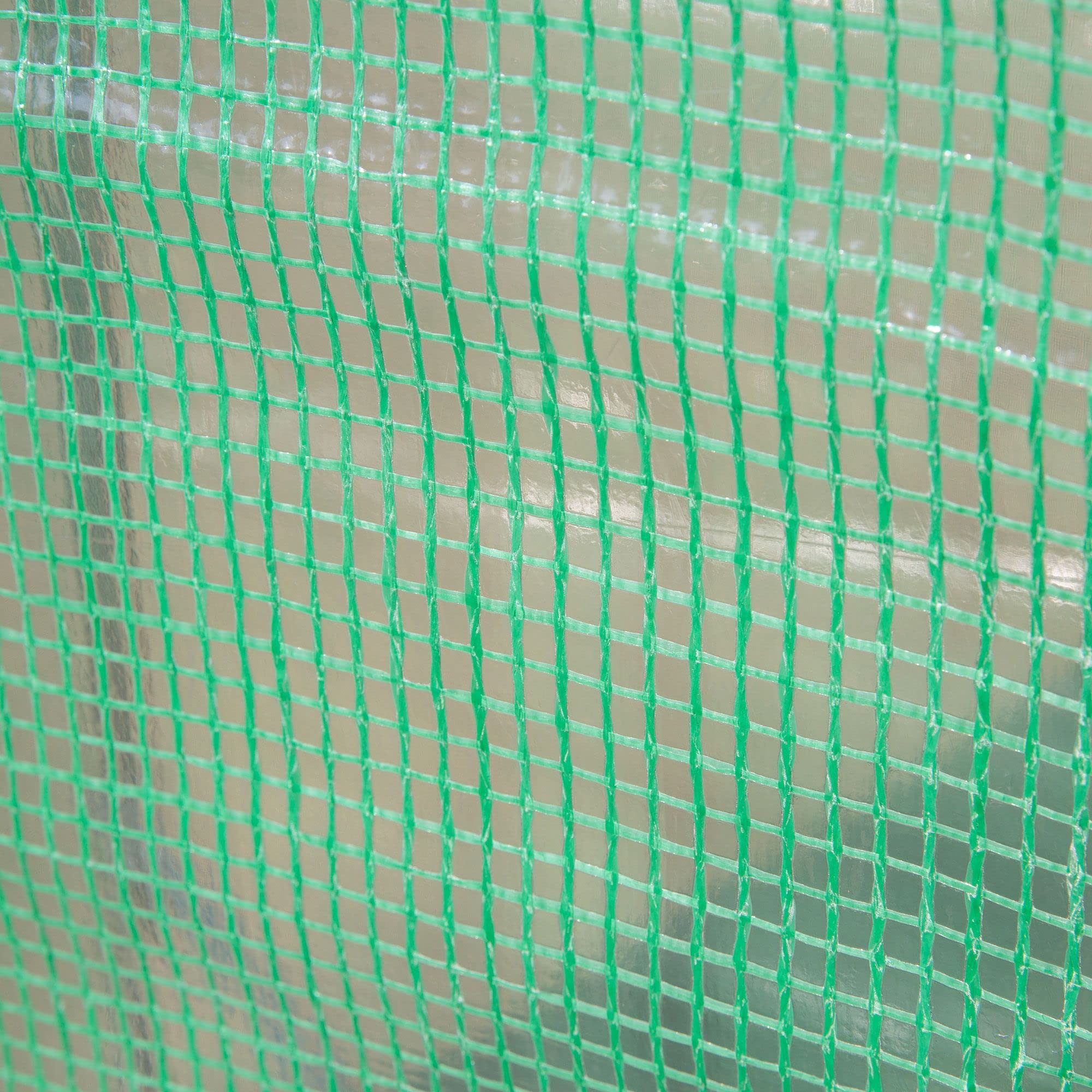 Outsunny Serra Tunnel da Giardino per Piante e Orto, Serra da Balcone con 2 Porte Avvolgibili e 4 Finestre, Copertura in PE Struttura in Acciaio, 3x1x2m