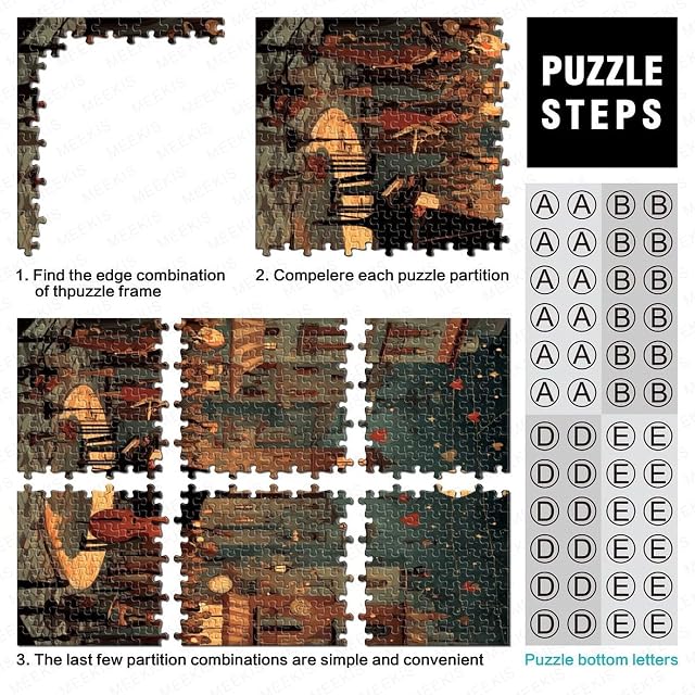 Foto 5 de 7 de Paisaje romántico Puzzle 1000 Piezas, Juego Educativo, Desafío