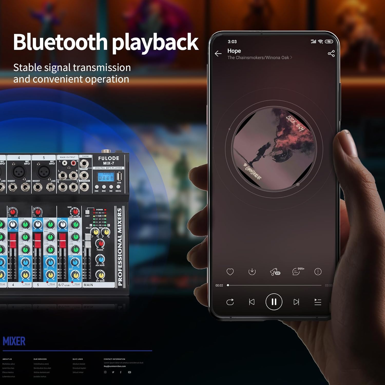 FULODE MIX-7 Bluetooth playback