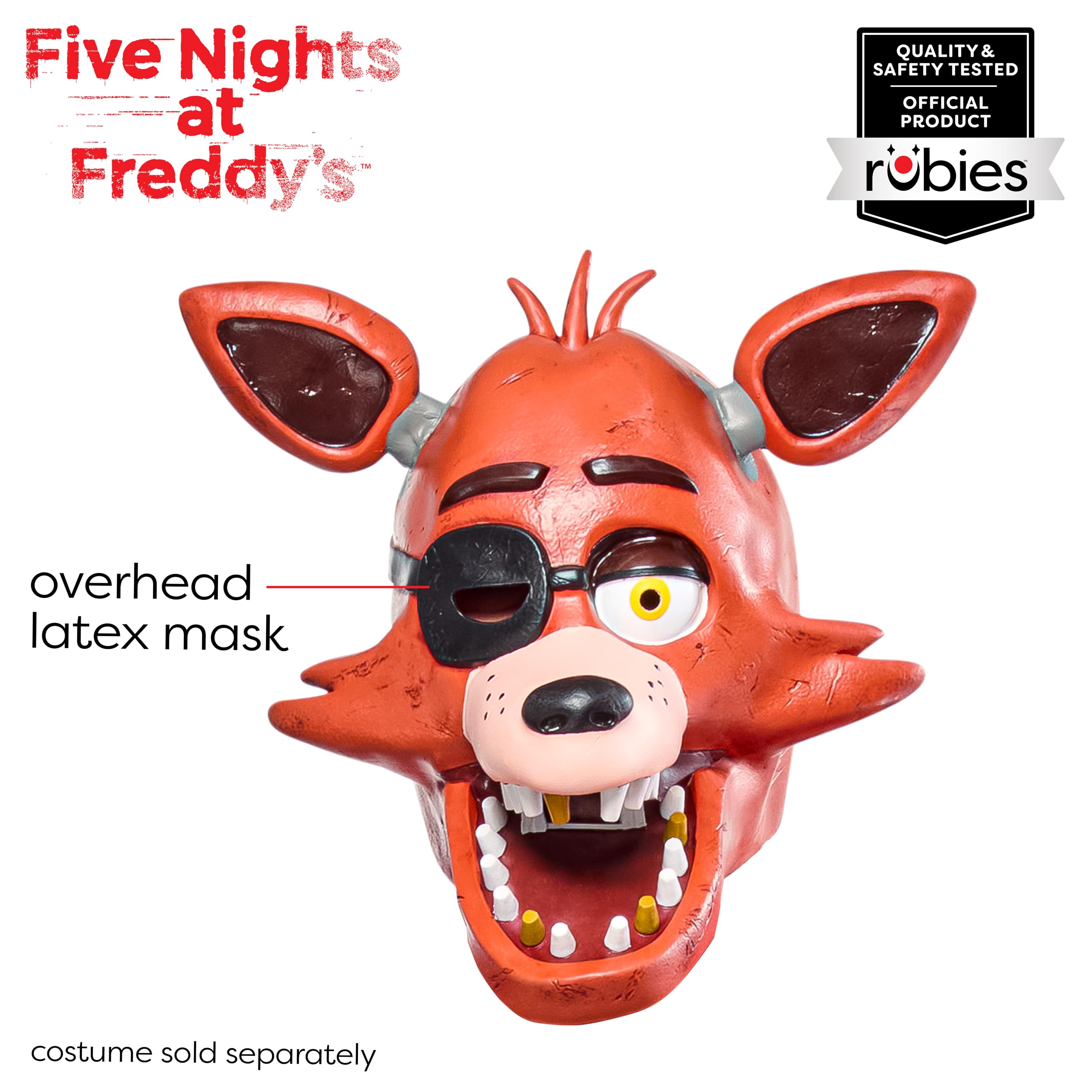 Amazon.com: Rubies Five Nights At Freddy's: Foxy Overhead Latex