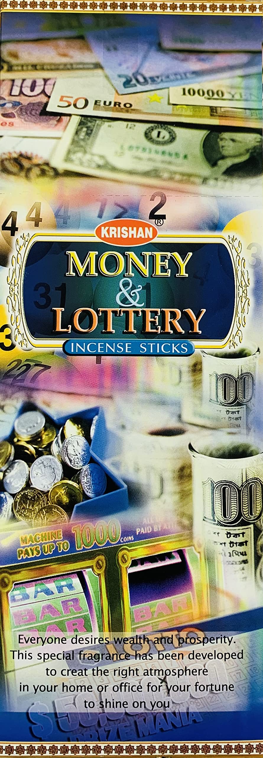 Fenny's Creations Money & Lottery Incense Sticks | New Money & Lottery Incense sticks Fragrance | Incense Sticks | 120 Joss Sticks | 6pk Joss Sticks