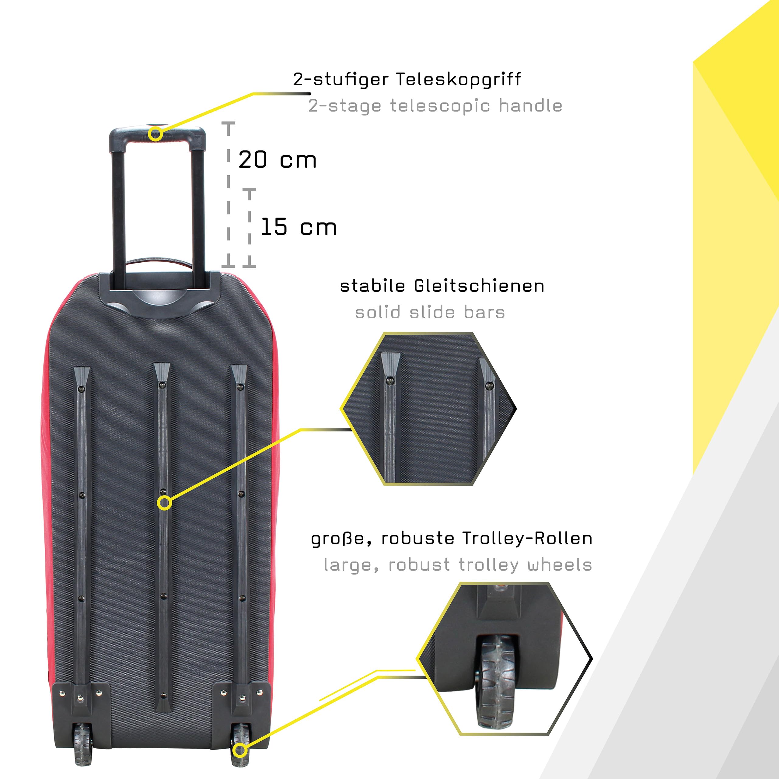 tee-uu JUMBOBAG Trolleytasche (inkl. 2 Reflexstreifen Rettungsdienst)